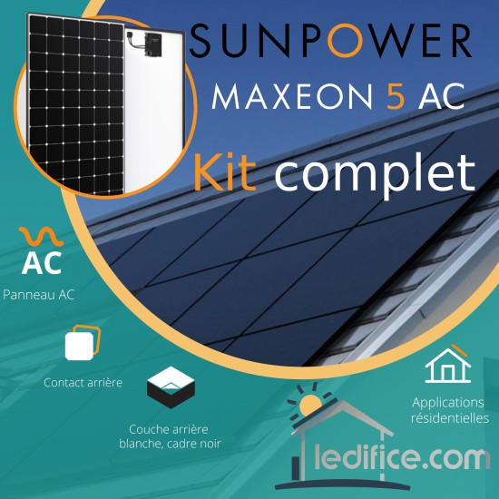 Kit photovoltaïque - 6,4 kW Maxeon 5