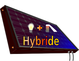 Capteur hybride Photovoltaique et thermique VOLTHER PowerTherm PVT 155/680